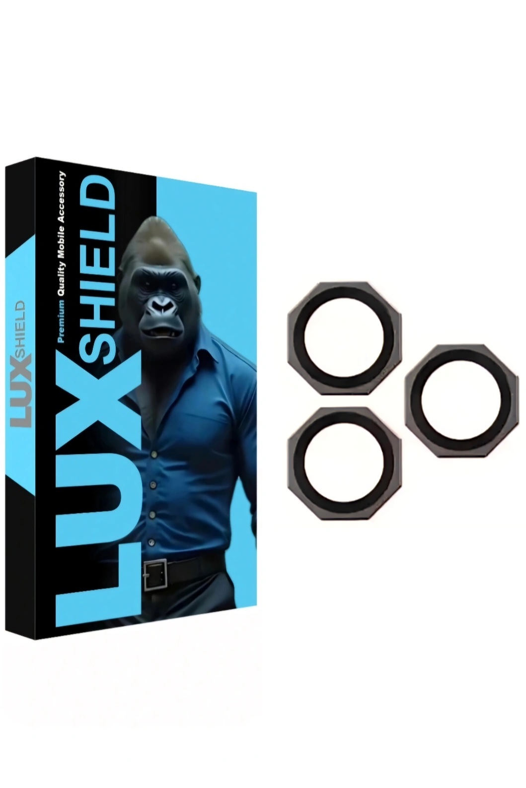 محافظ لنز دوربین IPhone 16 Pro هشت ضلعی لوکس شیلد فلزی اپل آیفون ۱۶ پرو