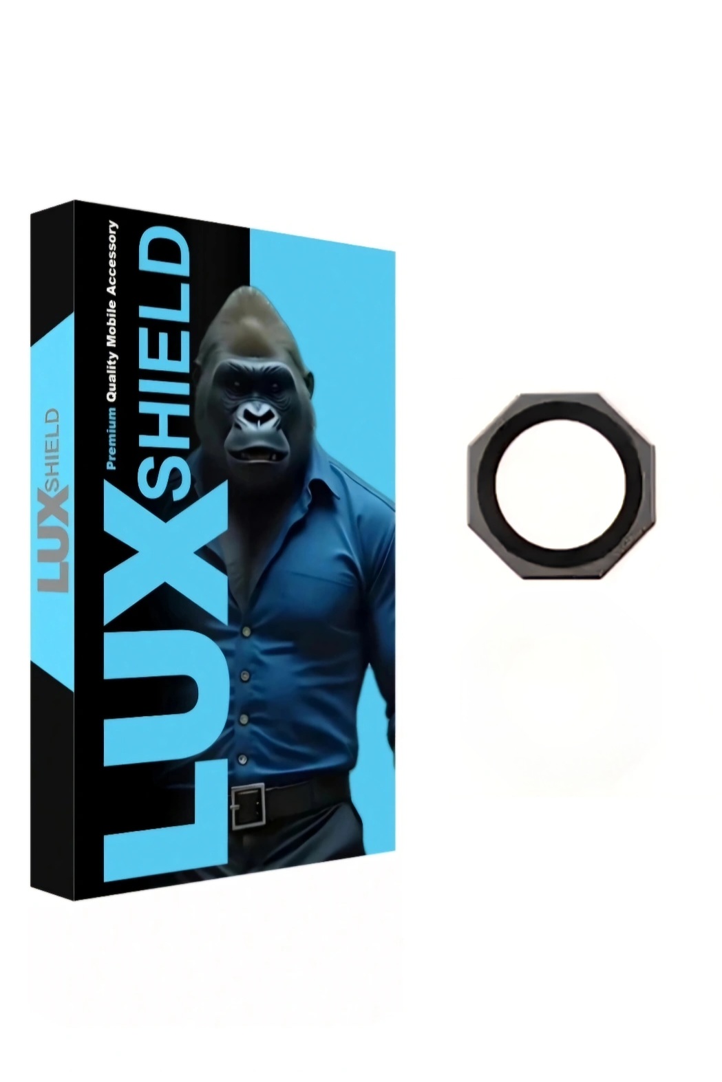 محافظ لنز دوربین IPhone 16E هشت ضلعی لوکس شیلد فلزی اپل‌‌ آیفون ۱۶ ای